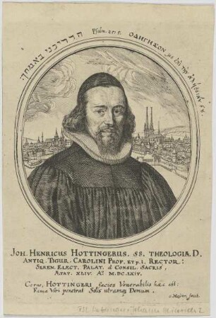 Bildnis des Joh. Henricus Hottingerus