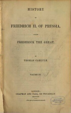 History of Friedrich II. of Prussia called Frederick the Great : in six volumes. III