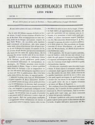 Di una antica pianta del teatro di Ercolano