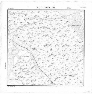 Kartenblatt SO XXXIII 62 Stand 1826