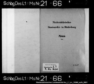 Ablieferung der restlichen Steuergelder aus den Ämtern Schaumburg und Arensburg