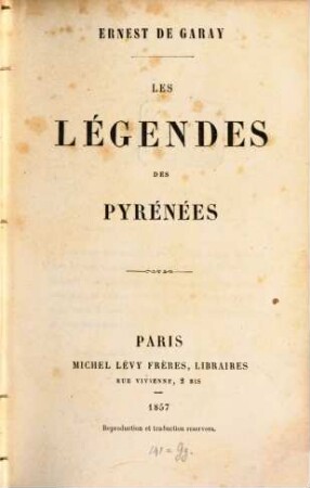Les légendes des Pyrénées