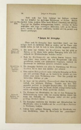 Folgen der Kreuzzüge
