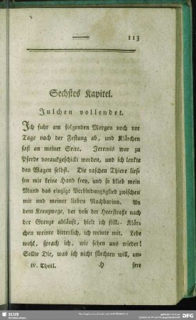 Sechstes Kapitel. Julchen vollendet