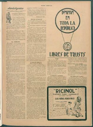 Primeros frutos de la campaña agraria de Lloyd George