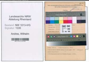 Entnazifizierung Wilhelm Andres , geb. 26.12.1908 (Versicherungsangestellter)