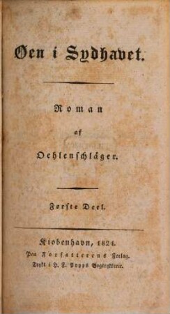 Øen i Sydhavet : Roman, 1