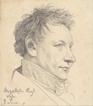 Bildnis Riese, jun., Modellmeister an der Porzellanmanufaktur in Berlin
