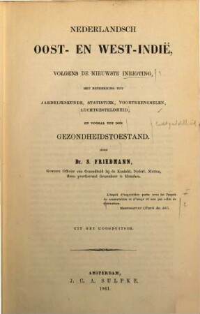 Nederlandsch Oost-en West-Indië : Uit het hoogduitsch
