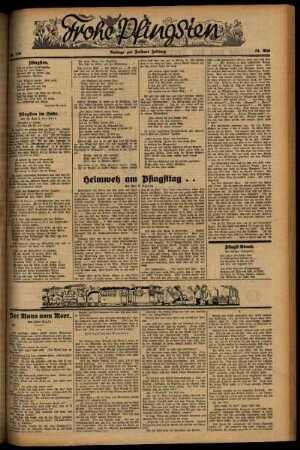 Zweite Ausgabe vom Sonntag, den 24. Mai 1931.