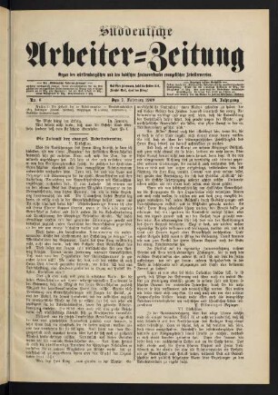 Nr. 6. Den 7. Februar 1909. - Nr. 10. Den 7. März 1909.
