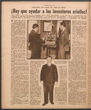 ¡Hay que ayudar a los inventores criollos! : Hablando con todos de todo un poco...