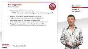 Acceptance of Wind Turbines 3: Oponents of Wind Energy and their Arguments