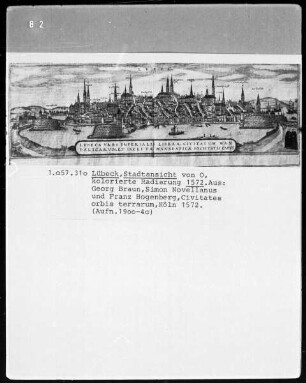 Lübeck, Stadtansicht von Osten
