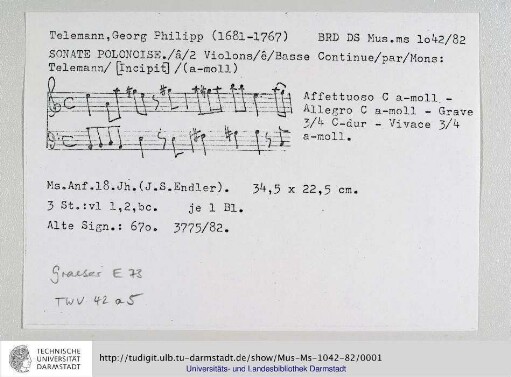 Sonate a-moll