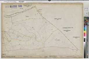 Grafschaft (Schmallenberg), Umlegung Grafschaft, Bl.13 Zuteilungskarte Flur 13