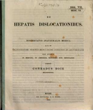 De hepatis dislocaticationibus