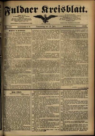 Ausgabe vom Donnerstag, den 12. Juli 1906.