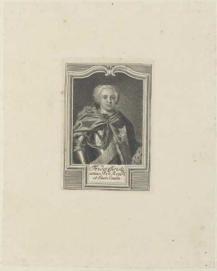 Bildnis des Frider. Christianus von Polen