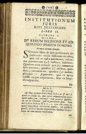 Institutionum Liber II.