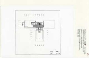 Kreiskrankenhaus Wiesloch (Diplomarbeit bei Peter Poelzig): Grundriss 4. Obergeschoss 1:200