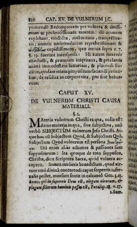 Caput XV. De Vulnerum Christi Caus Materiali.