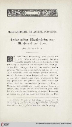Nederlandsche en andere Oudheden
