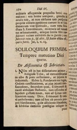 170-190, Soliloquium Primum