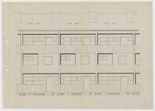 Reihenhaus Typ Duplex (nicht realisiert) – 5-Bett-Wohnung, 3-Bett-Wohnung: Ansicht