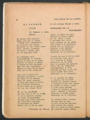 El parque : (Vals). - (A Pascual y doña Cesira).
