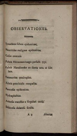 Observationes.