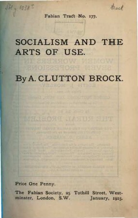 Socialism and the arts of use