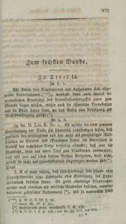 Zum sechsten Bande.