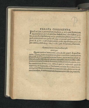 Errata Corrigenda.