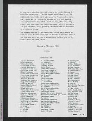 Frauenverein zu Münden. Kopien und Transkriptionen