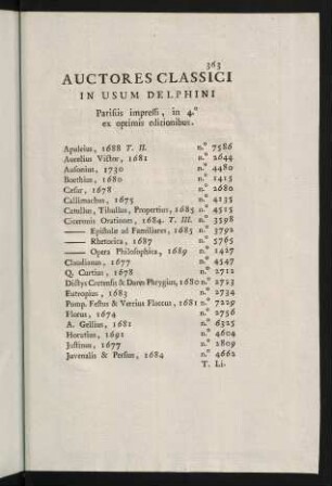 363-367, Auctores Classici