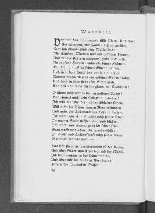 Wahrheit.