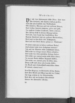 Wahrheit.