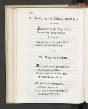 Der Mann im Lehnstuhl.