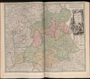 Palatinatus Bavariae vulgo Die Obere Pfaltz : in omnes ejusdem Status Et Praefecturas accuratè divisus ; Cum Privilegio S. C. M. = Haut Palatinat, ou le Partie Septentrionale du Cercle de Baviere