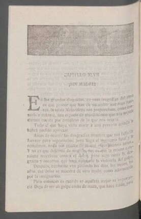 Capítulo XLVII - ¡Sin madre!