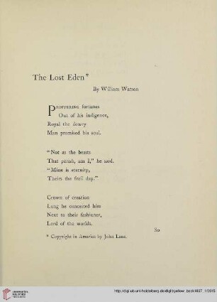 The Lost Eden
