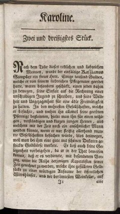 Zwei und dreißigstes Stück.
