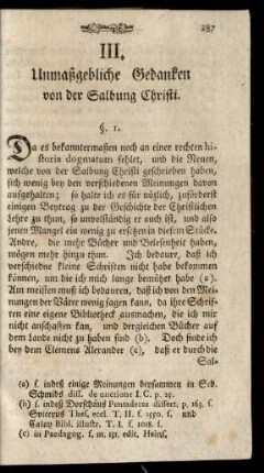 III. Unmaßgebliche Gedanken von der Salbung Christi