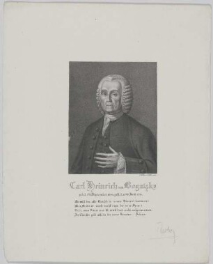 Bildnis des Carl Heinrich von Bogatzky
