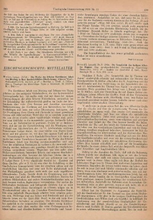 670-671 [Rezension] Brandl, Leopold, Die Sexualethik des heiligen Albertus Magnus