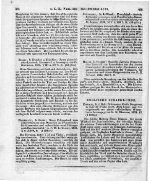 Neues französisches Lesebuch. Gesammelt u. hrsg. v. F. Hermann. Berlin: Duncker & Humblot 1831