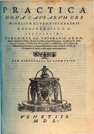 Practica nova causarum criminalium