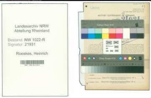 Entnazifizierung Heinrich Roeskes , geb. 07.10.1904 (Kaufmann)