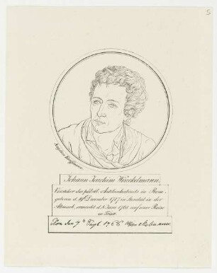 Bildnis des Johann Joachim Winckelmann